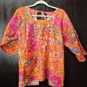 Vintage Smock Top From 1970's S/M